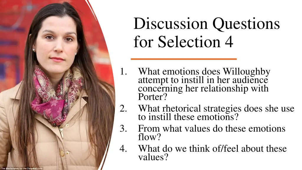 discussion questions for selection 4