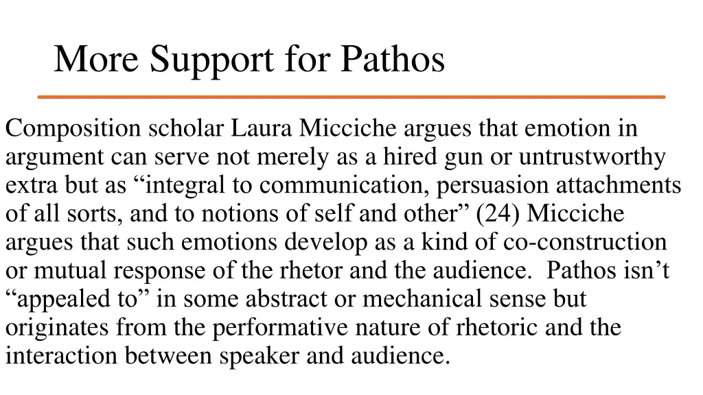 more support for pathos