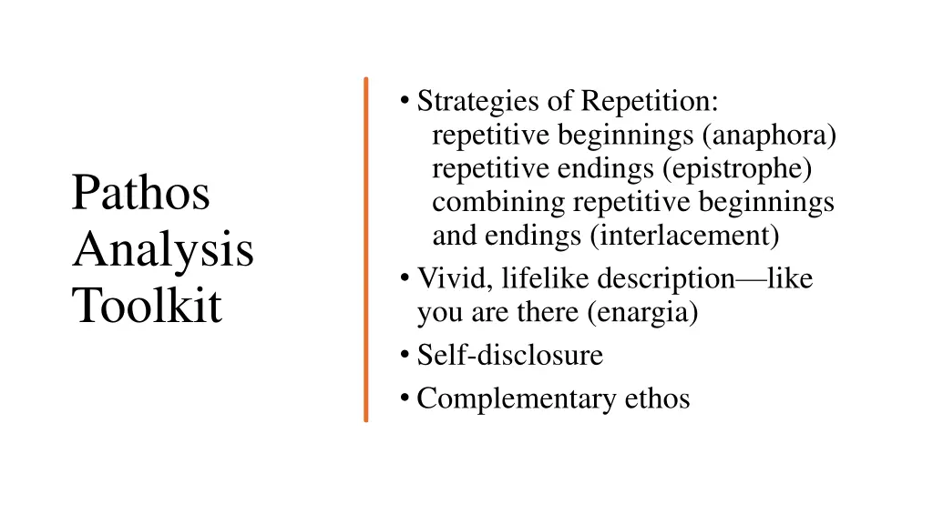 strategies of repetition repetitive beginnings