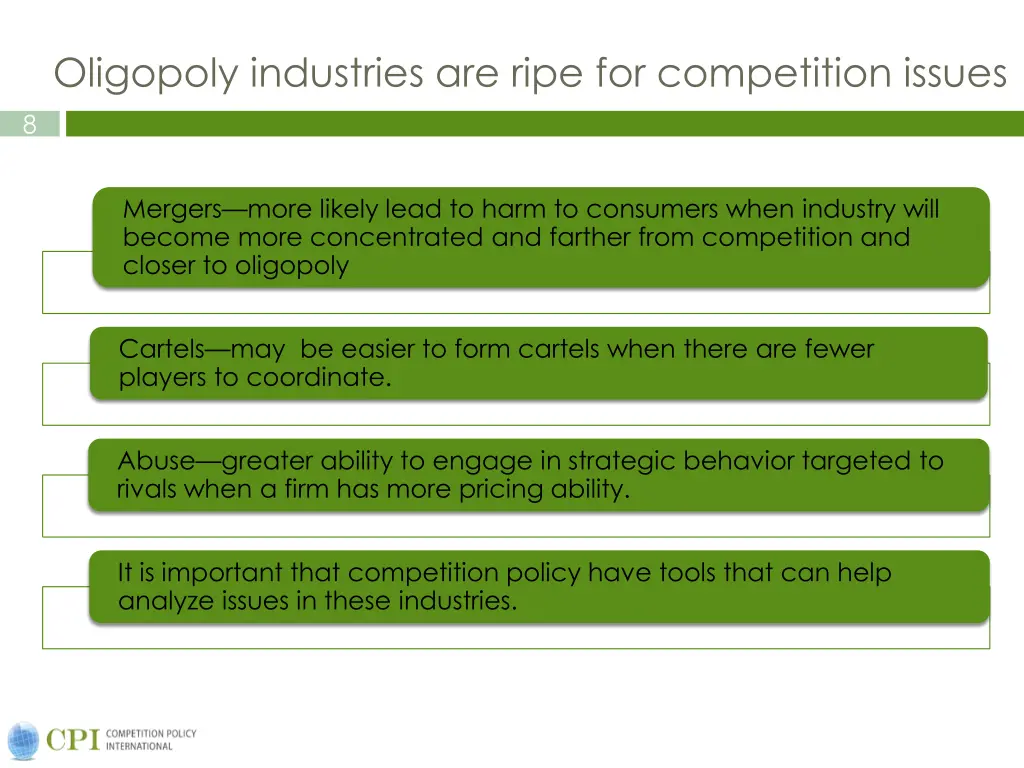 oligopoly industries are ripe for competition