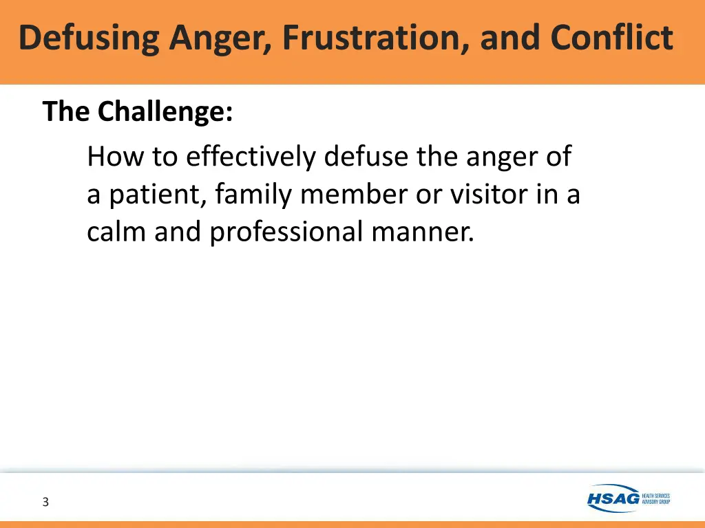 defusing anger frustration and conflict