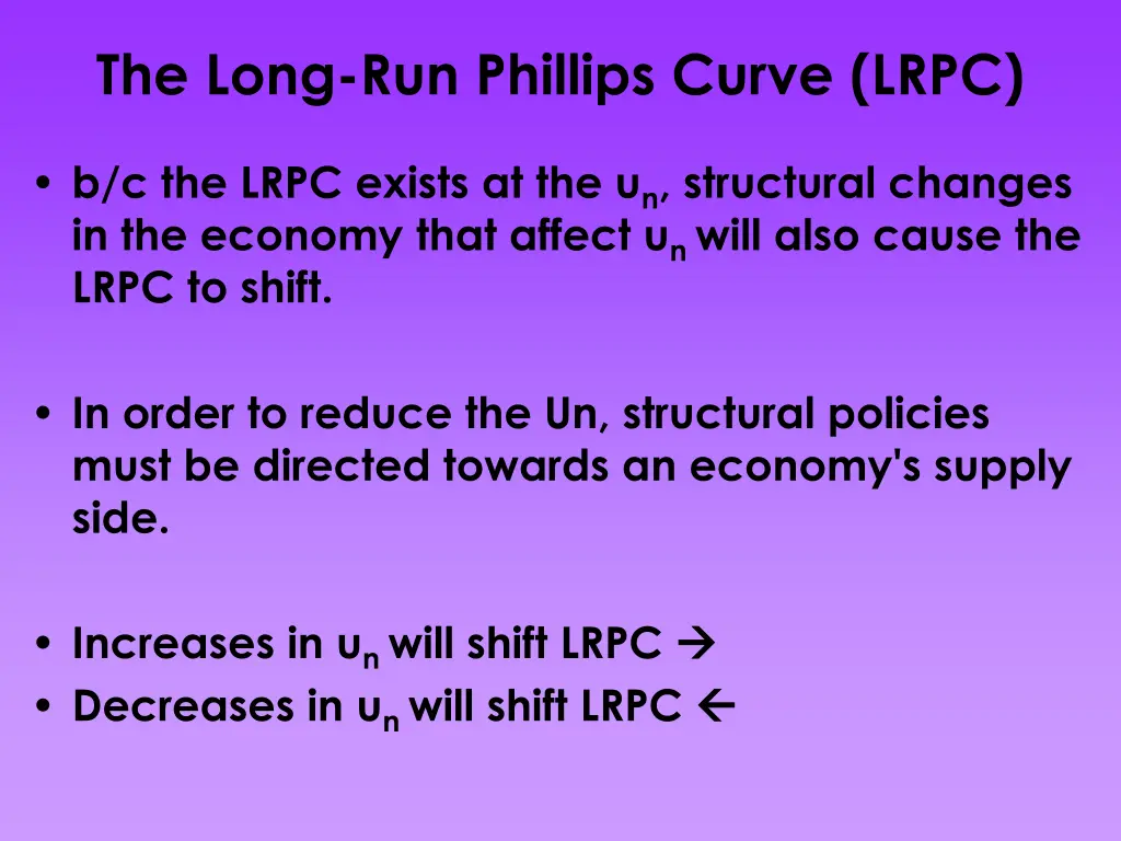 the long run phillips curve lrpc