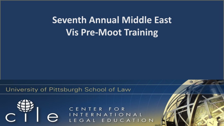 seventh annual middle east vis pre moot training