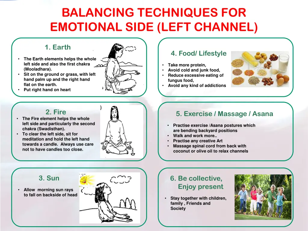 balancing techniques for emotional side left