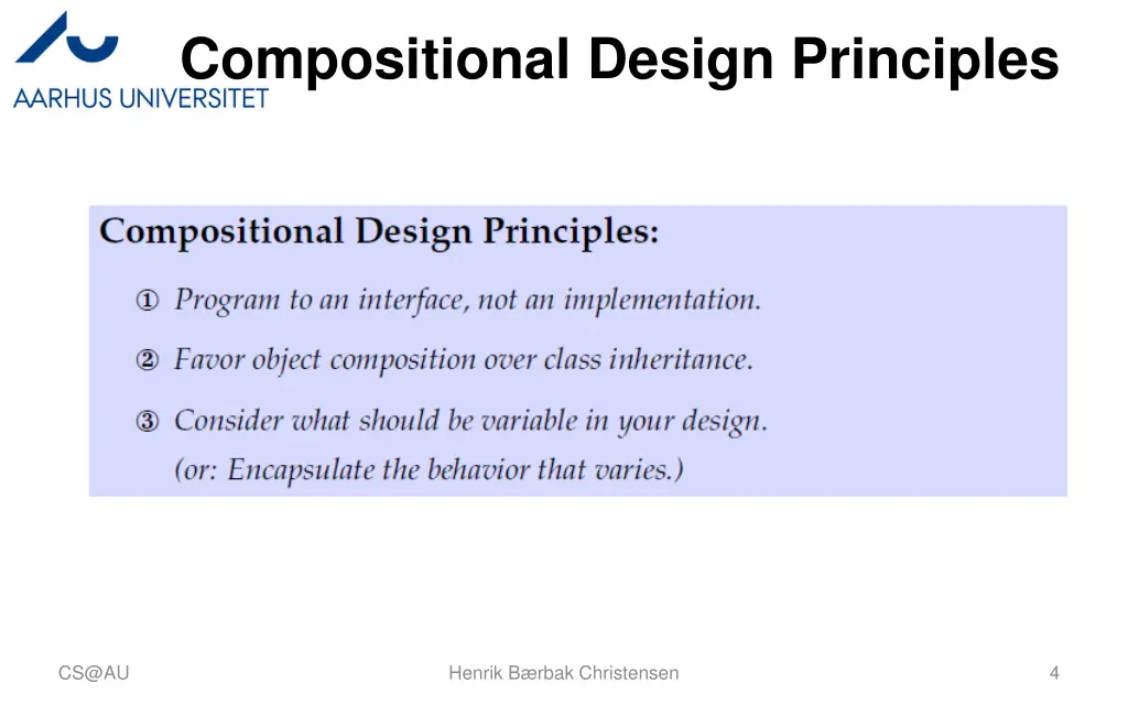 compositional design principles