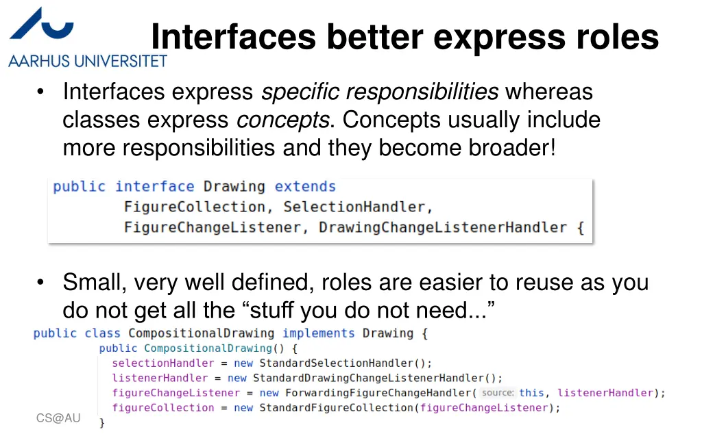 interfaces better express roles