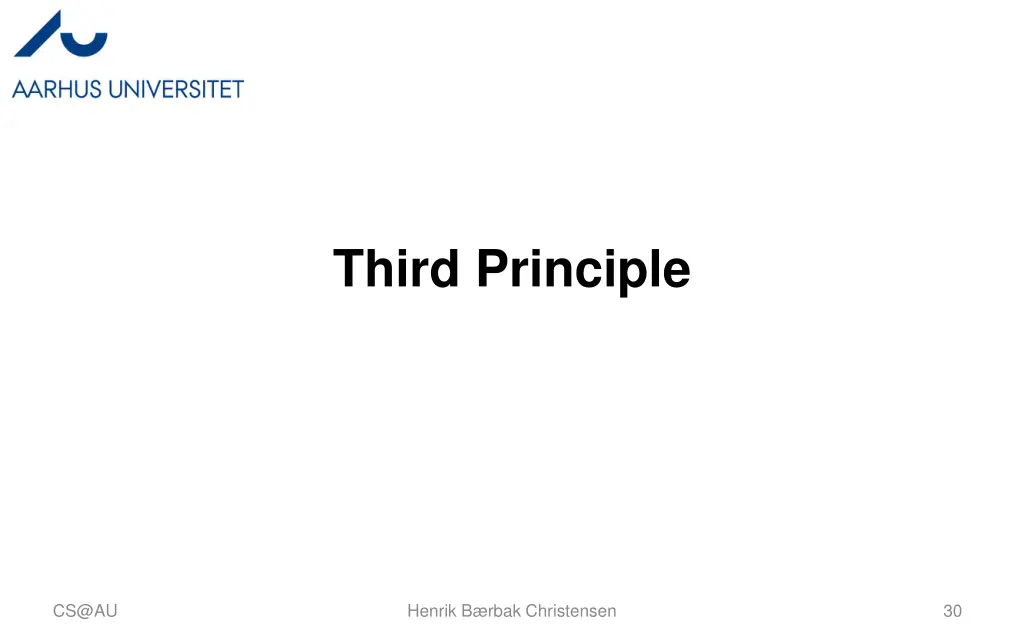 third principle