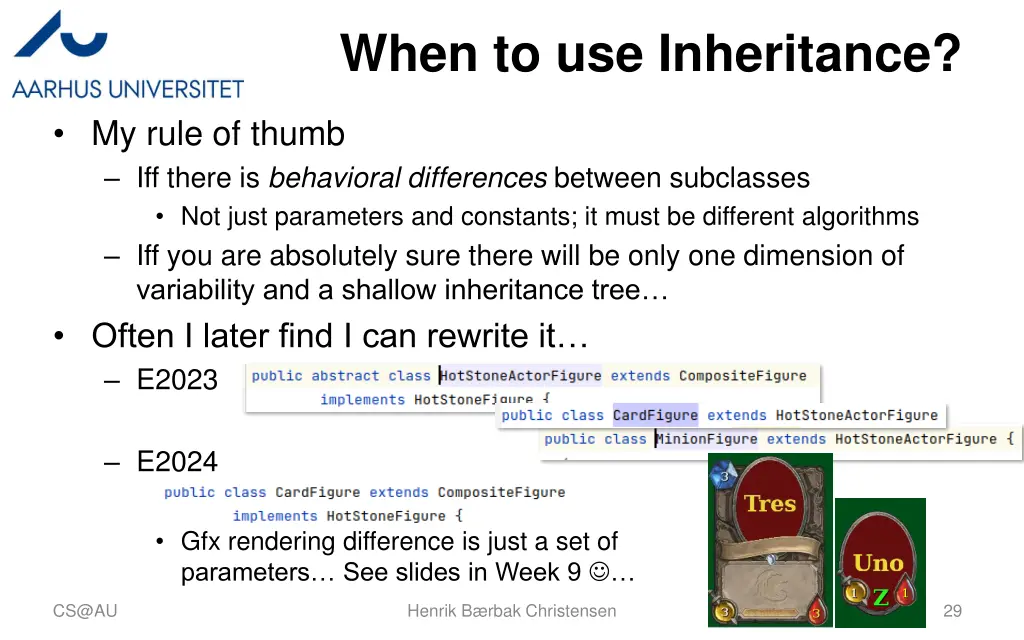 when to use inheritance