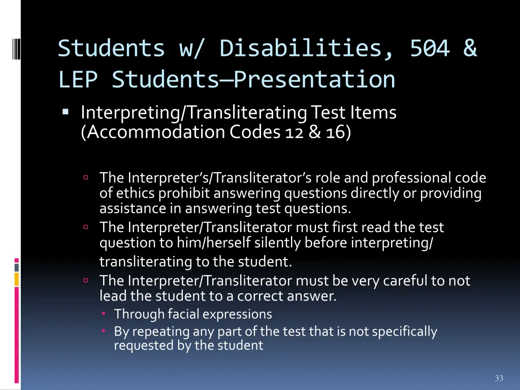 students w disabilities 504 lep students 15