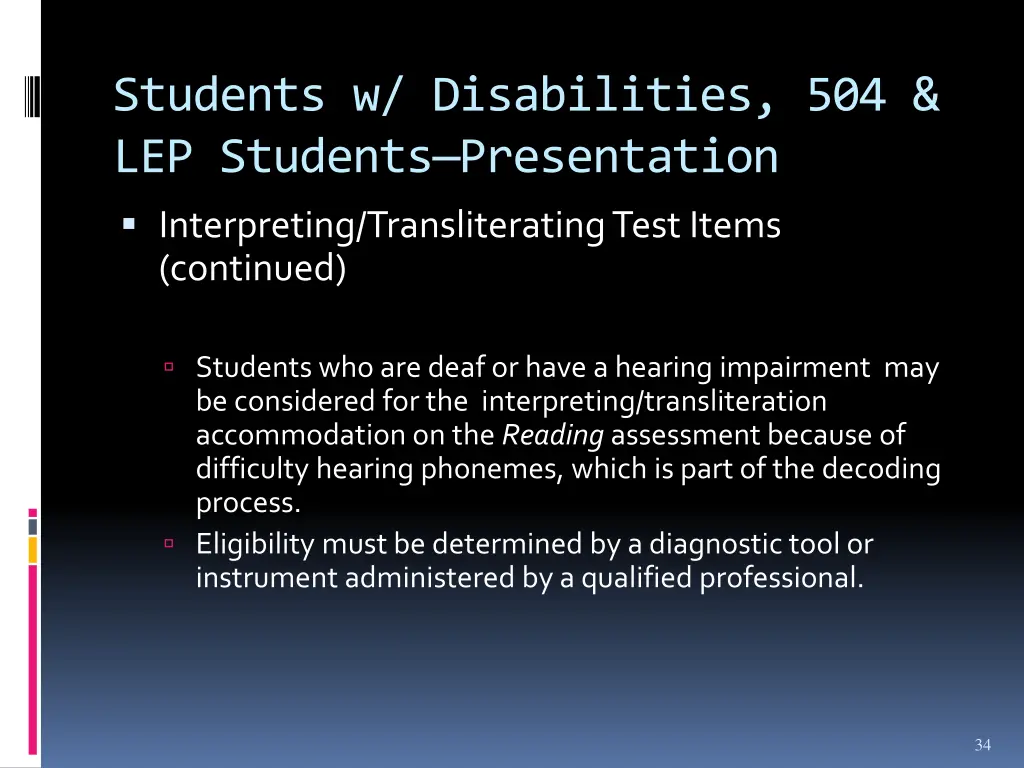 students w disabilities 504 lep students 16