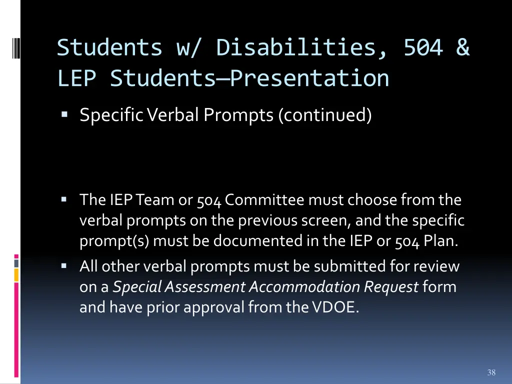 students w disabilities 504 lep students 20