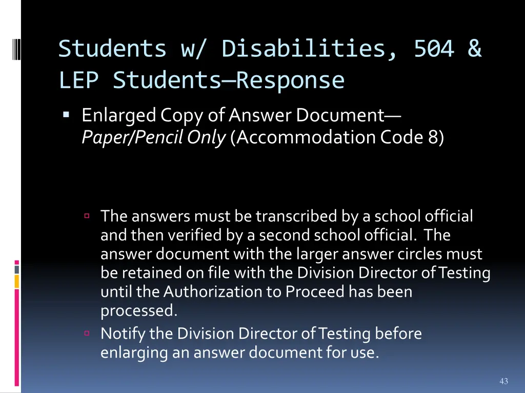 students w disabilities 504 lep students response 2