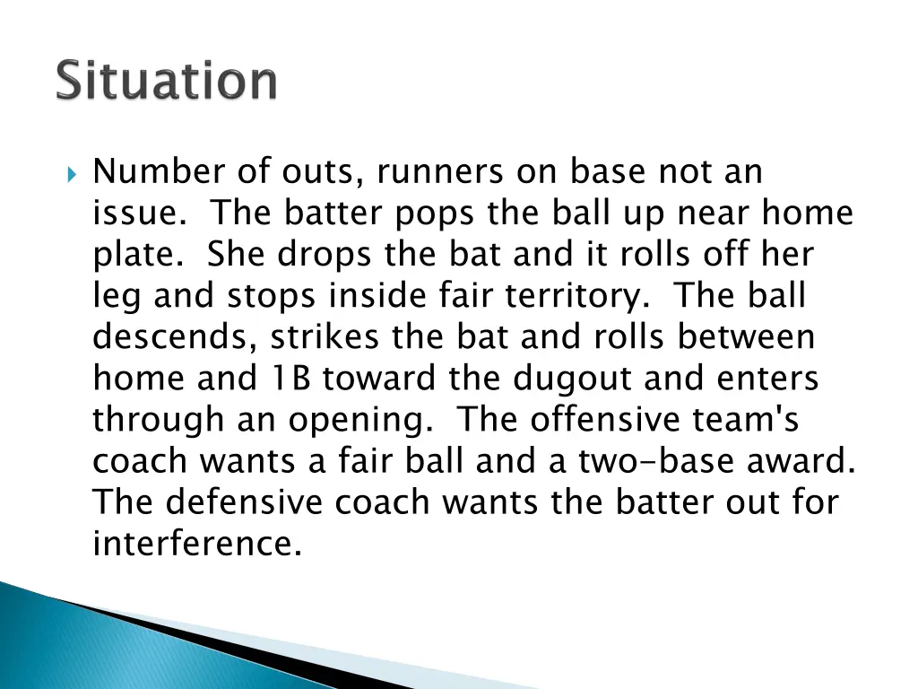 number of outs runners on base not an issue