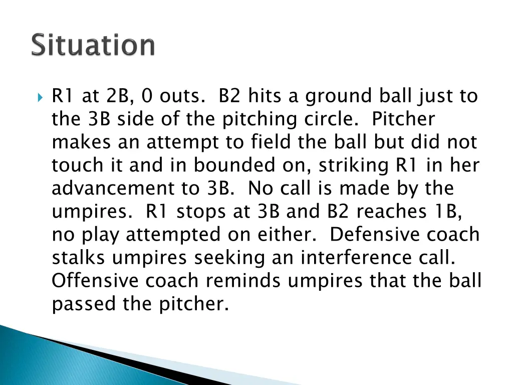 r1 at 2b 0 outs b2 hits a ground ball just