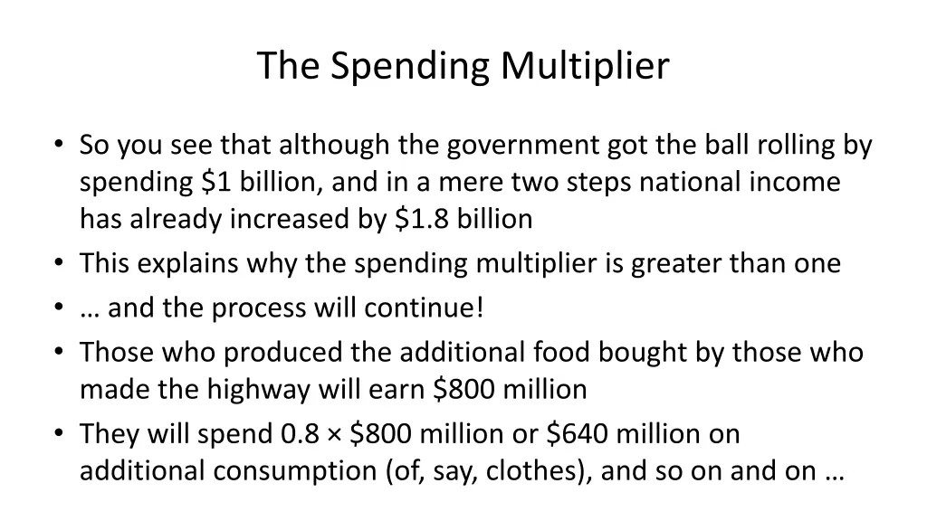 the spending multiplier 3