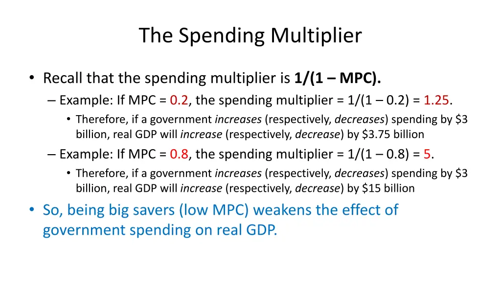 the spending multiplier 7