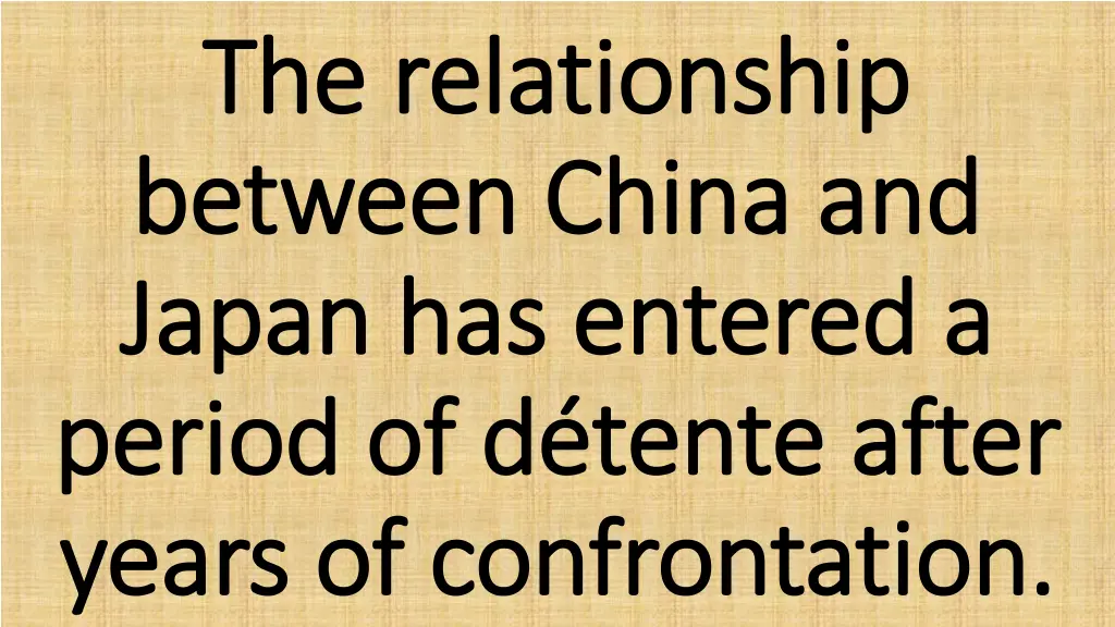 the relationship the relationship between china