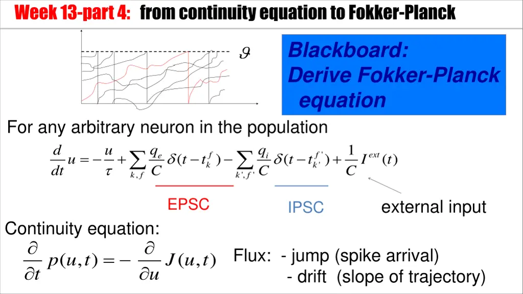 week 13 part 4 from continuity equation to fokker