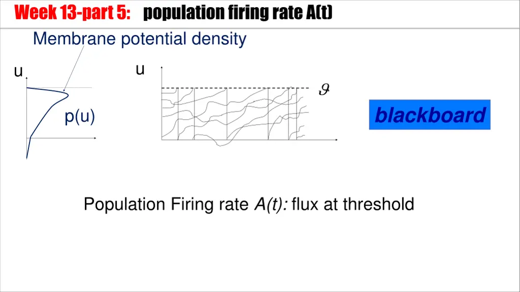 week 13 part 5 population firing rate a t