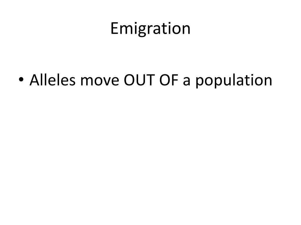 emigration