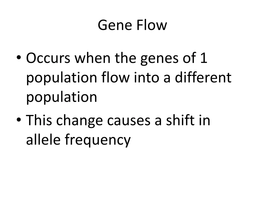 gene flow