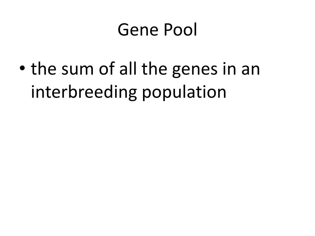 gene pool