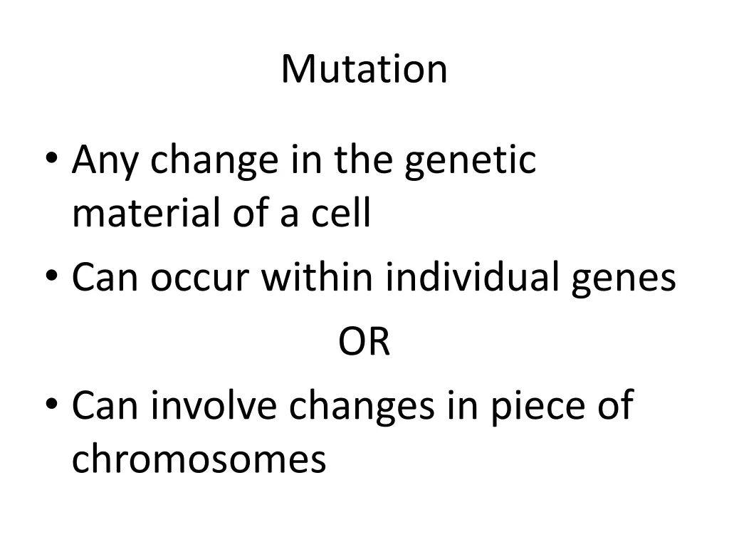 mutation