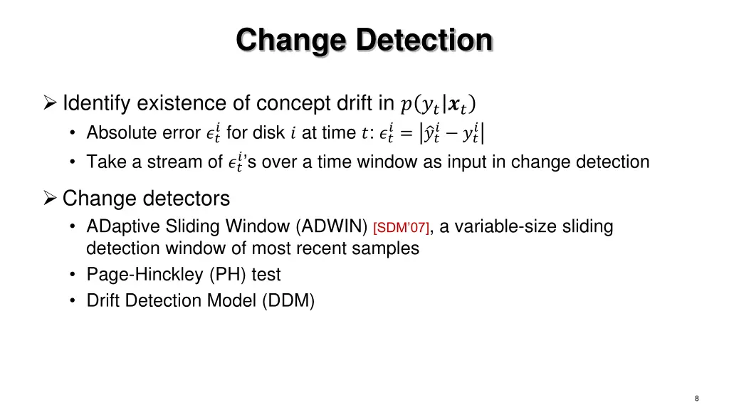 change detection