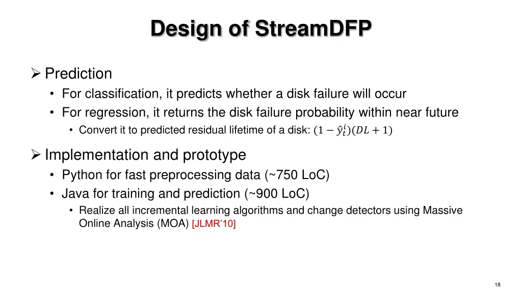 design of streamdfp 1