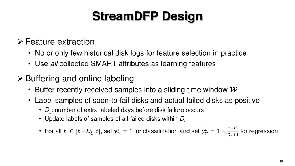 streamdfp design