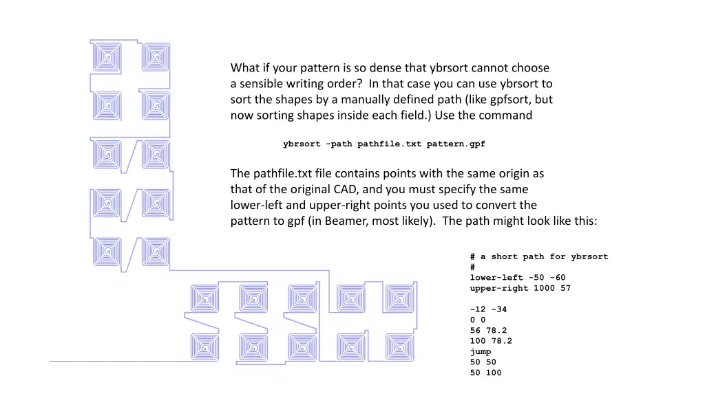 what if your pattern is so dense that ybrsort