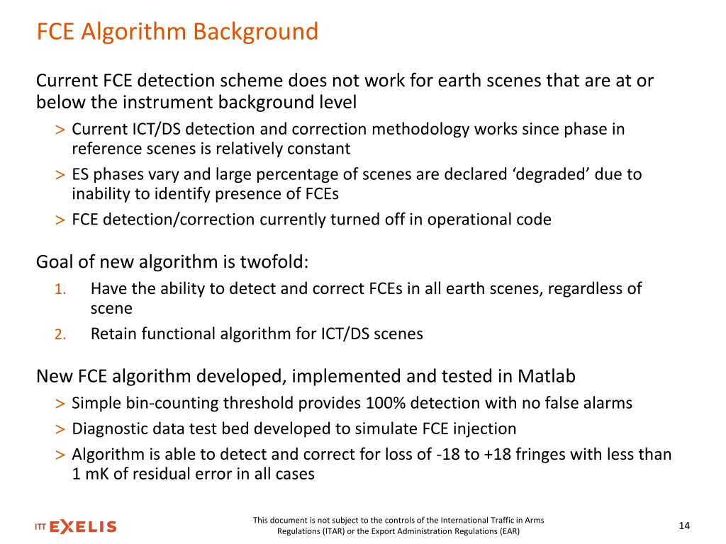 fce algorithm background