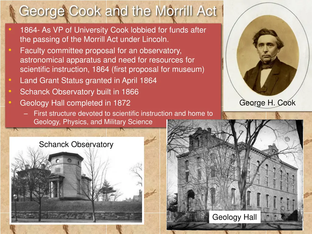 george cook and the morrill act