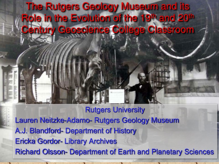 the rutgers geology museum and its role