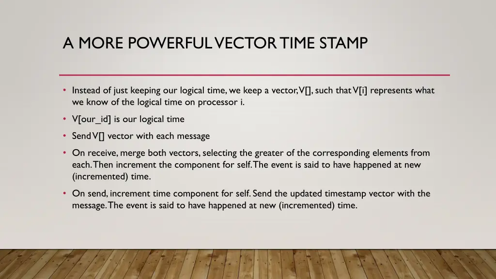 a more powerful vector time stamp