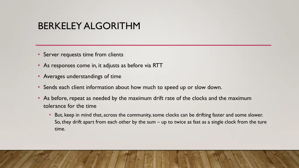 berkeley algorithm