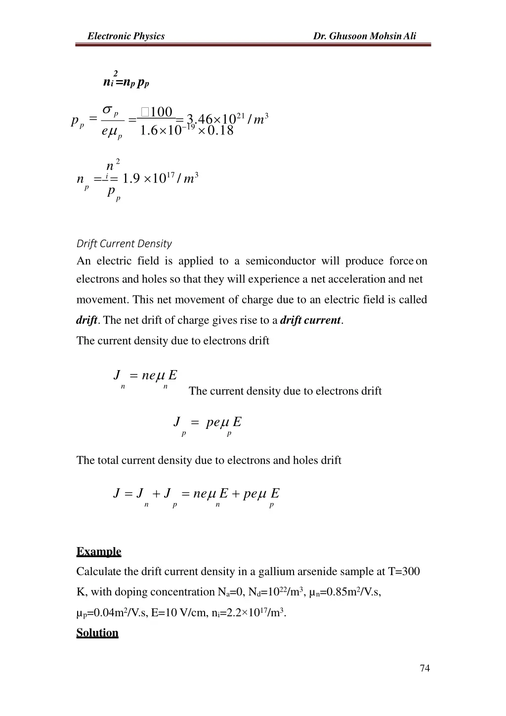 electronic physics 1