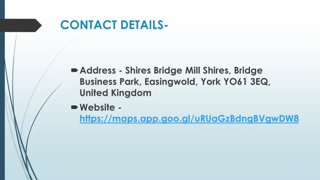 contact details