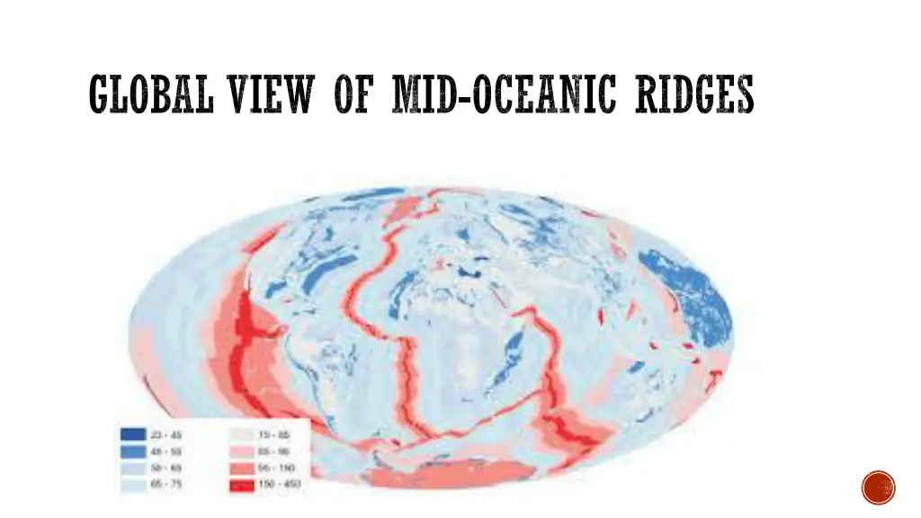 global view of mid oceanic ridges