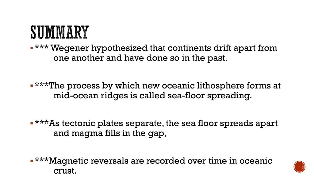 summary wegener hypothesized that continents