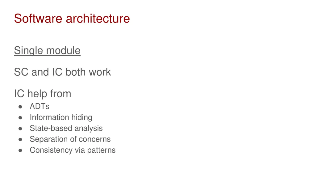 software architecture