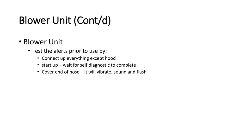 blower unit blower unit cont