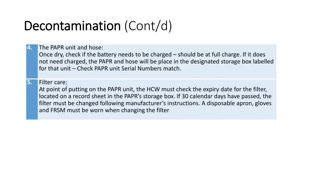 decontamination decontamination cont d 1