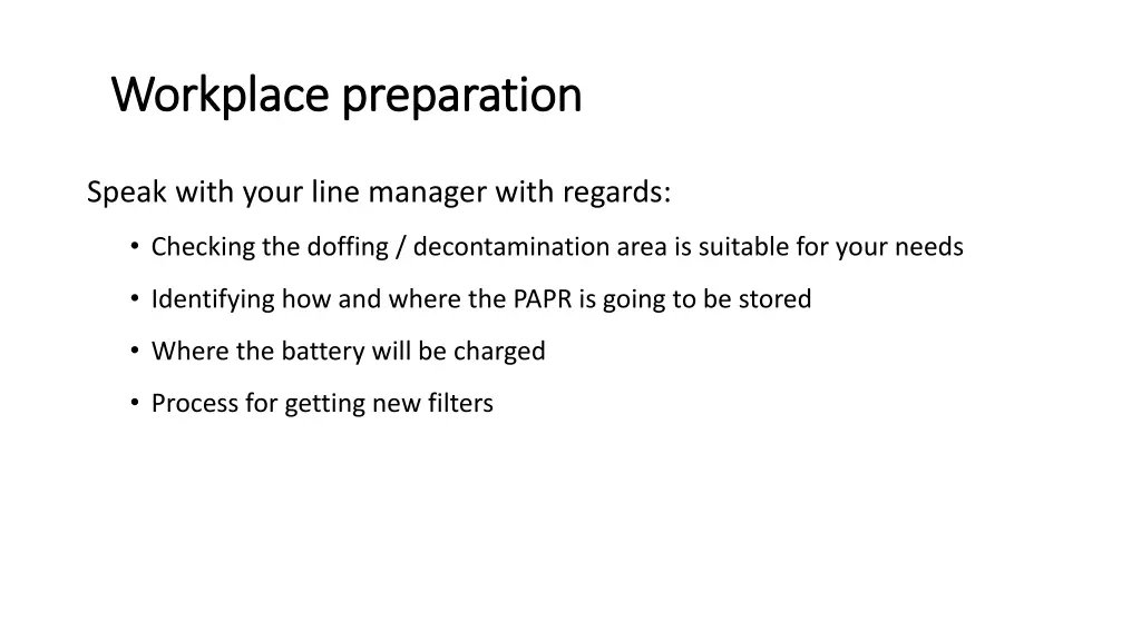 workplace preparation workplace preparation