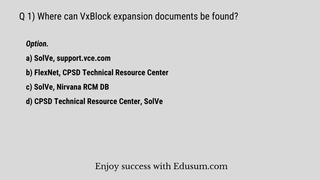 q 1 where can vxblock expansion documents be found