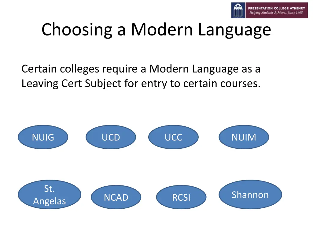 choosing a modern language 1