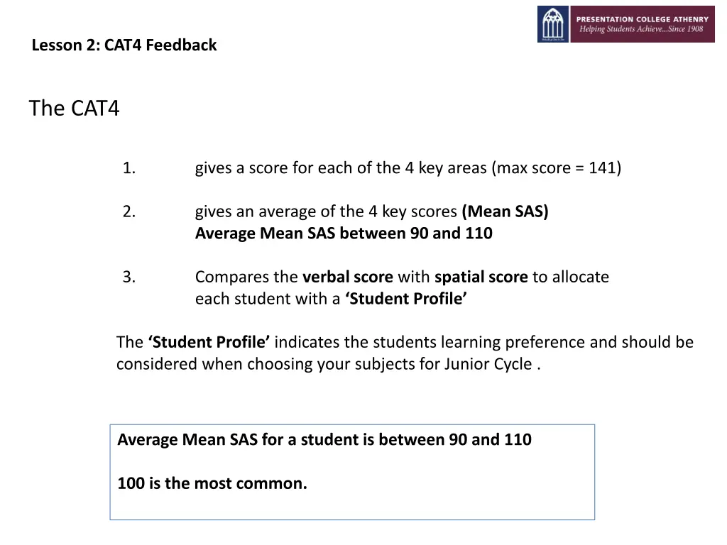 lesson 2 cat4 feedback 5