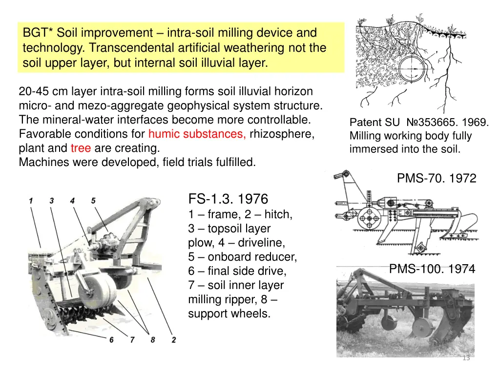 bgt soil improvement intra soil milling device