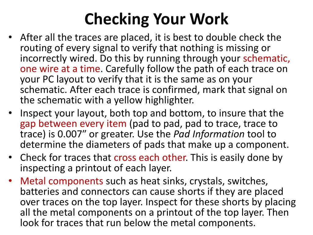 checking your work