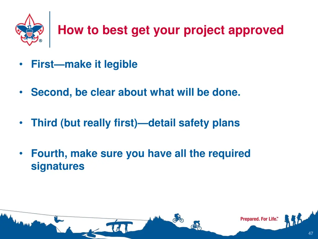 how to best get your project approved